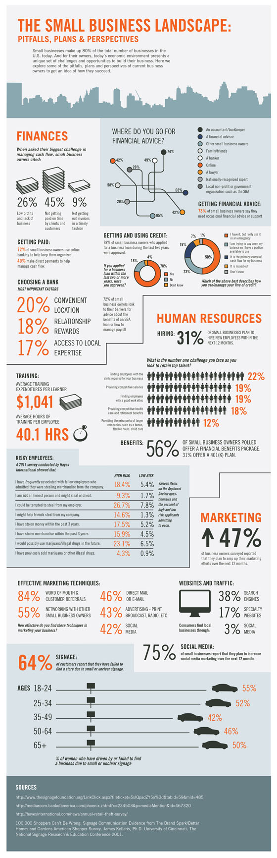 The Small Business Landscape Infographic The Small Business Landscape Infographic