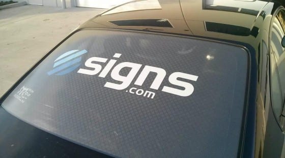 Perforated Car Window Decal Perforated Car Window Decal