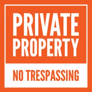 idaho private property orange