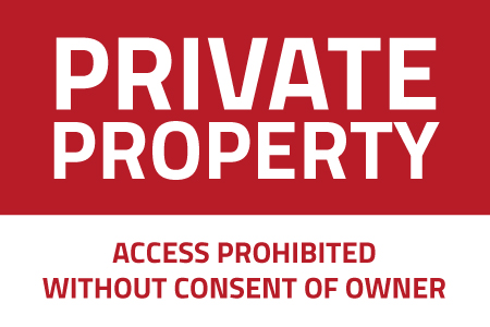 maine private property red