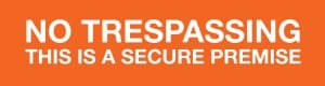 new hampshire no trespassing orange
