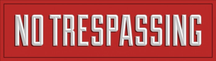 no trespassing red generic