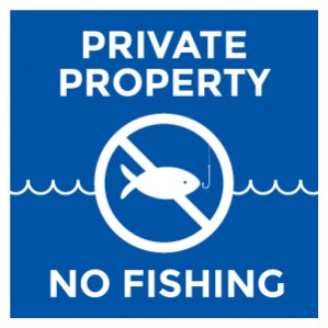north carolina private property no fishing blue