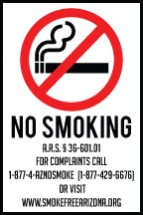 small decal arizona smoking decal 2x3