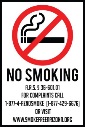 medium decal arizona smoking decal 4x6