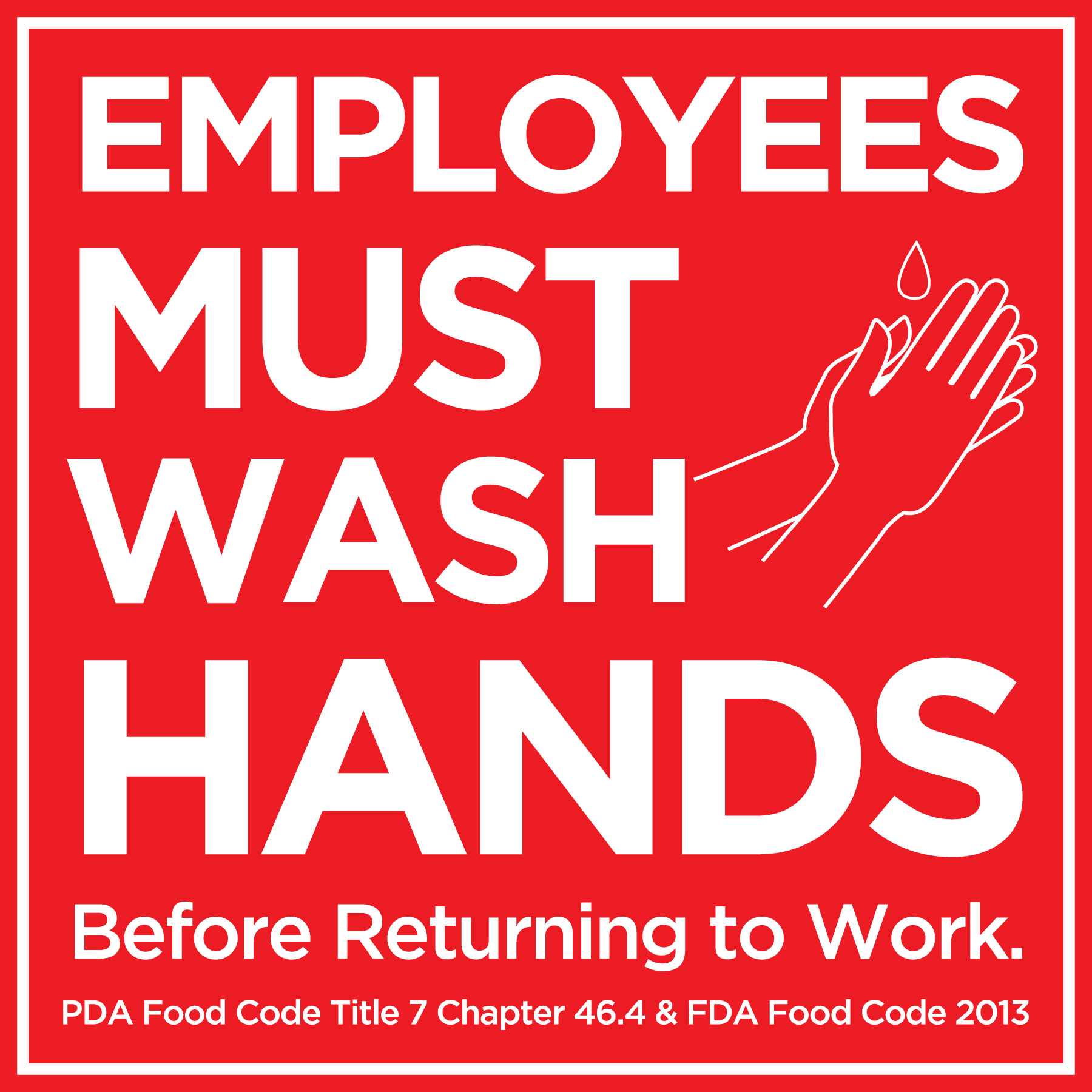 Pennsylvania handwashing sign 2