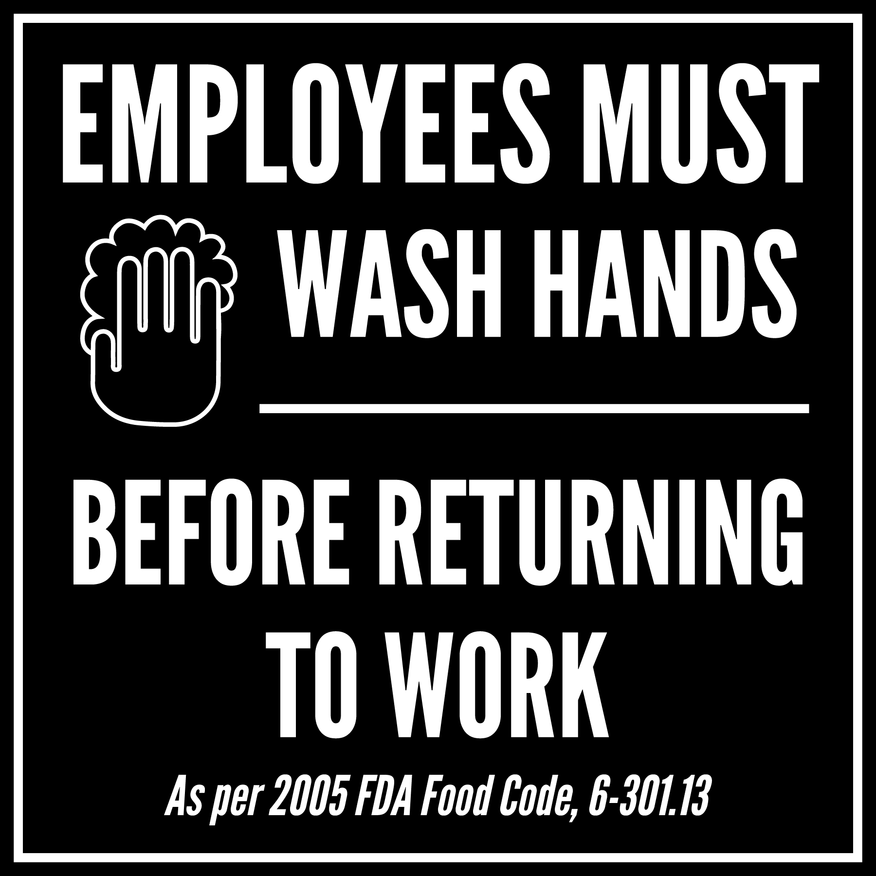 West Virginia handwashing sign