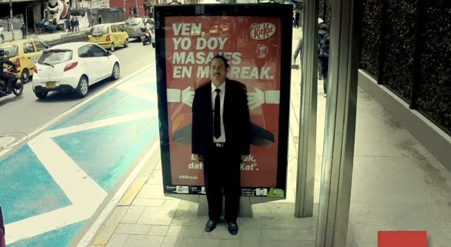 KitKat’s Massage-Giving Billboard
