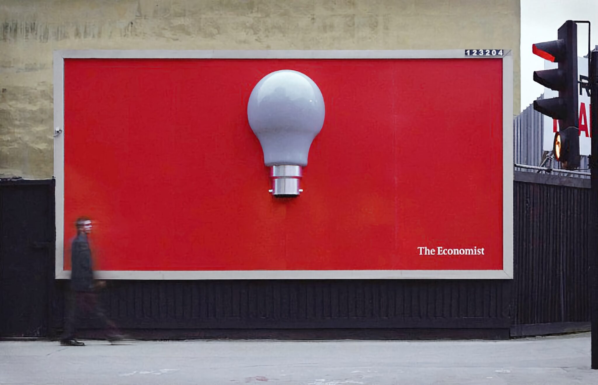 The Economist’s Lightbulb Billboard