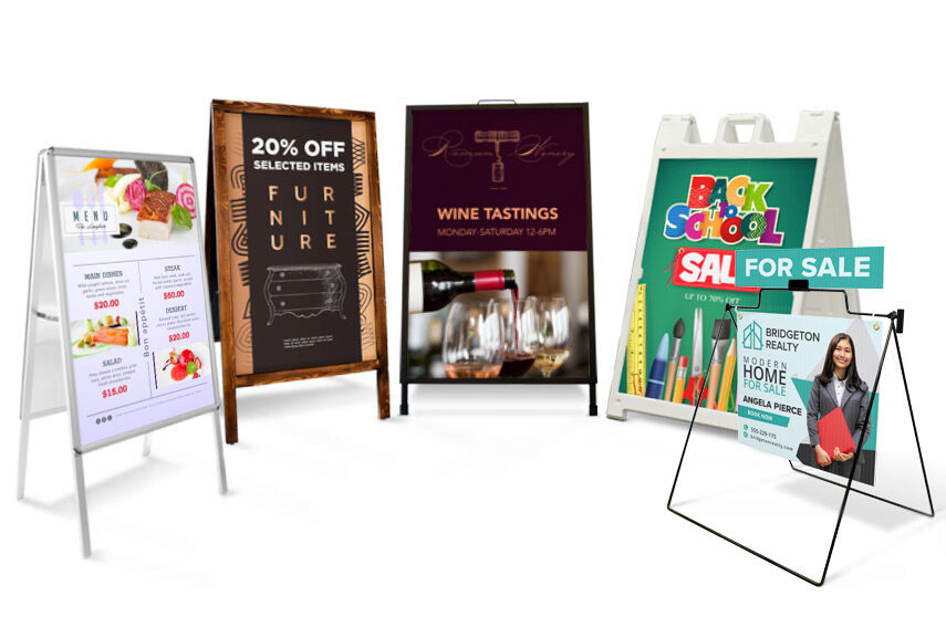 A+ Ideas for A-Frame Signs: Creative Sandwich Board Uses Many Businesses Overlook