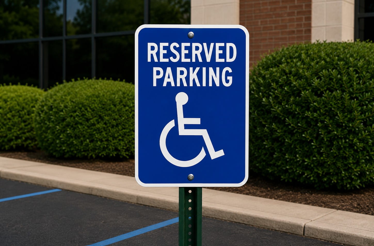 Three green and white parking signs restricting vehicle parking to customers only<br>