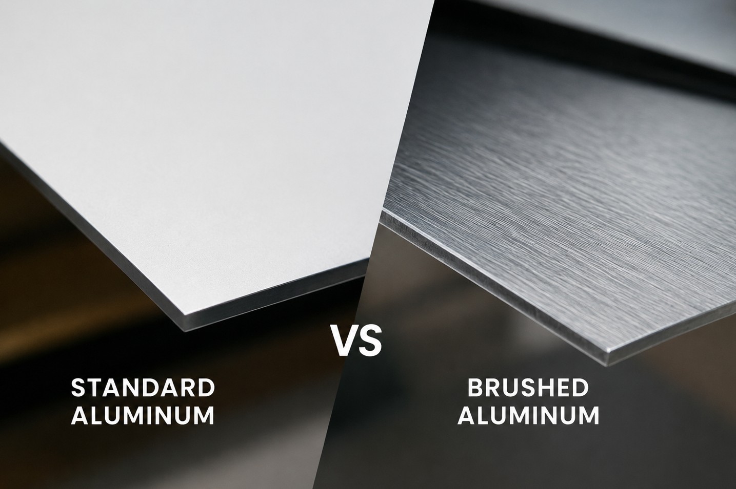 Standard Aluminum vs. Brushed Aluminum – Signage 101