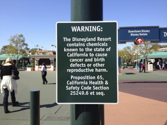 warning signs disneyland