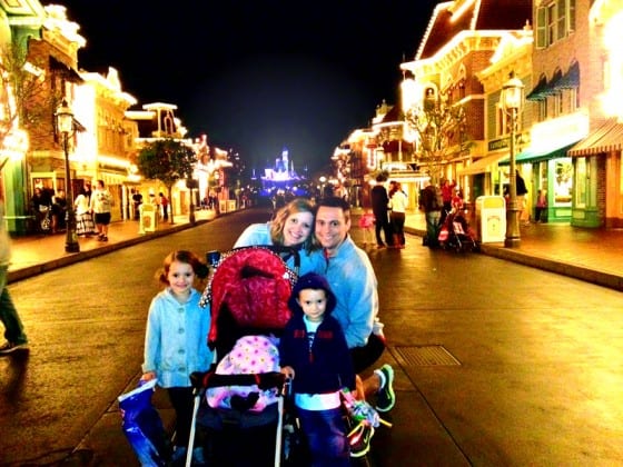 nelson james and family in disneyland