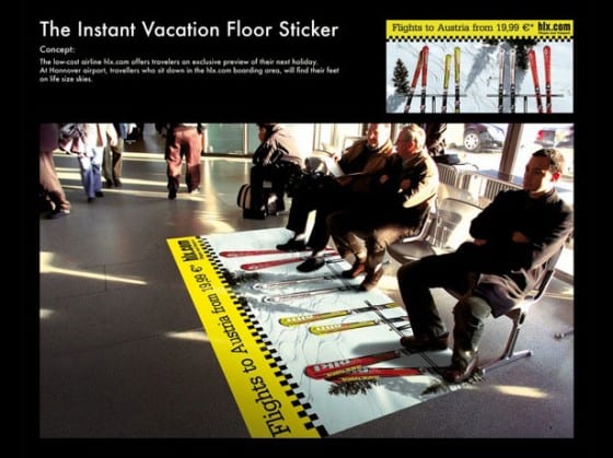 autria ski floor decal
