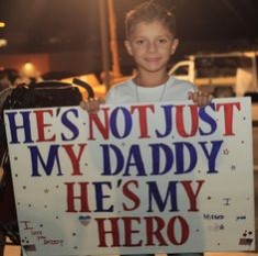 not just my daddy my hero sign