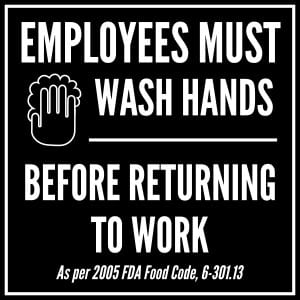 West Virginia handwashing sign