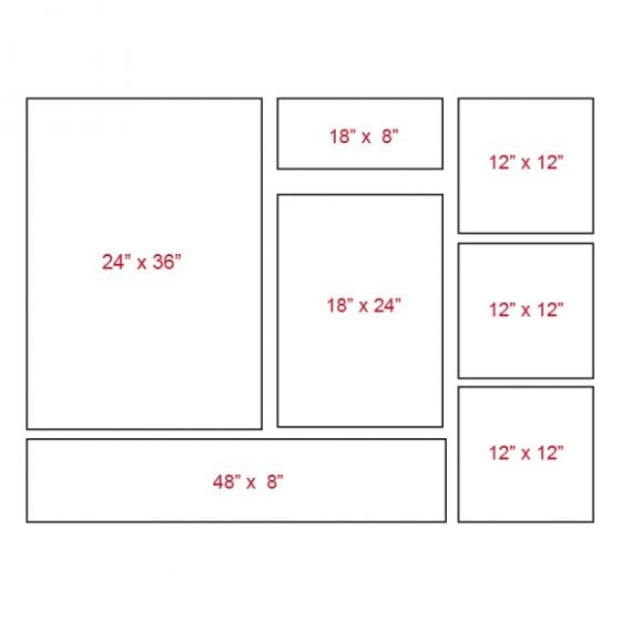 Canvas wrap layouts asymmetrical
