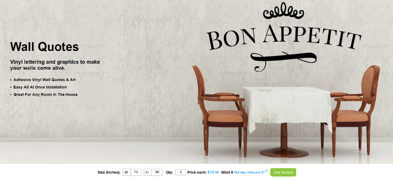 Wall quote product page image